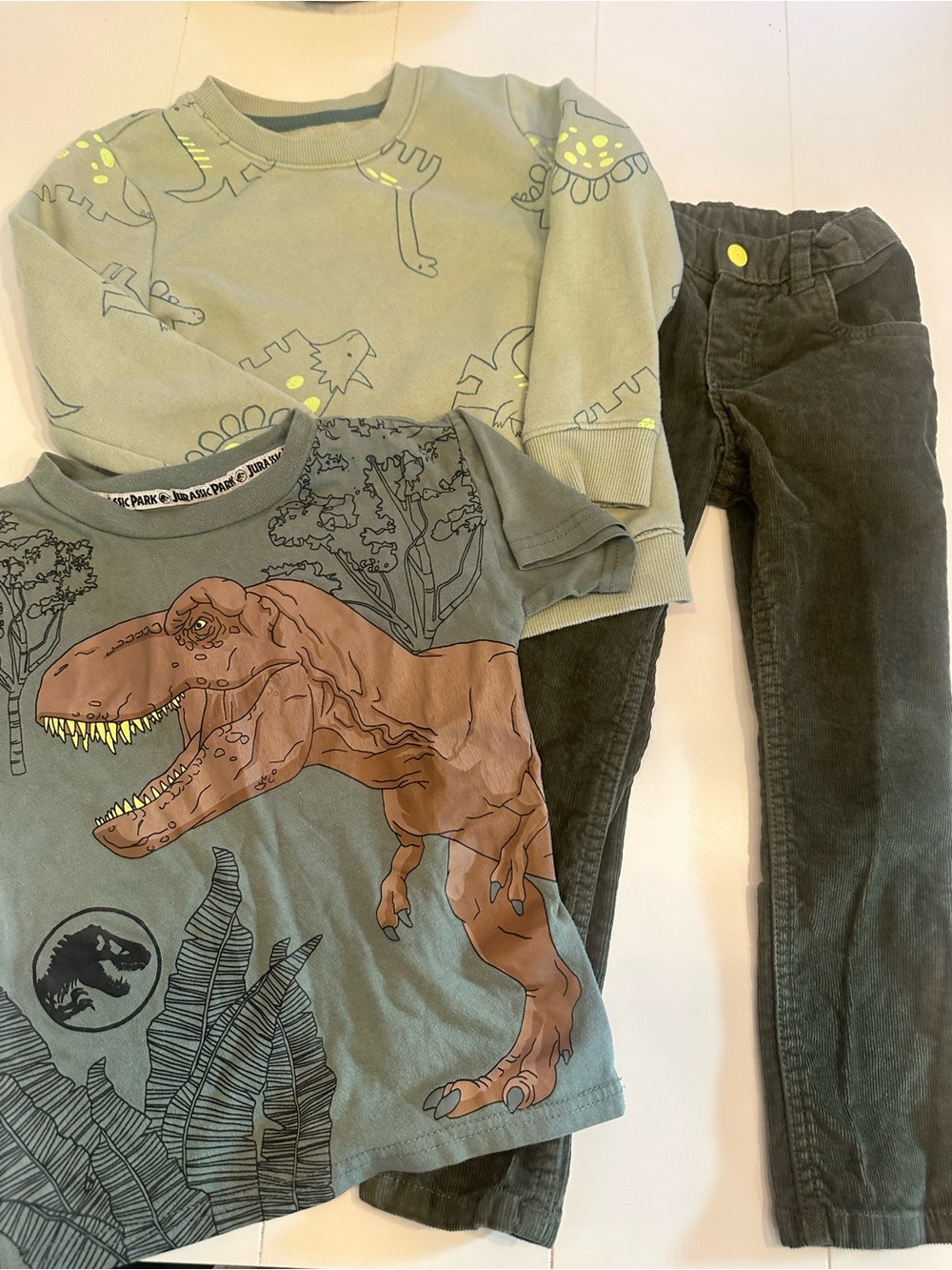 Cat & Jack and Jurassic park boys outfit